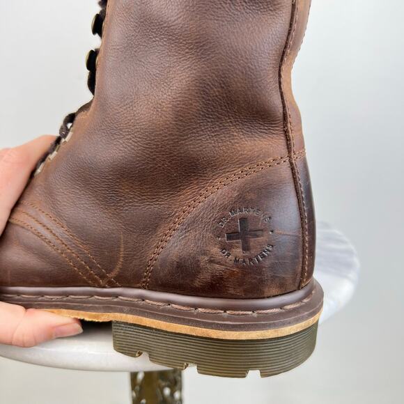 Dr. Martens Pier Brown Leather Lace Up Combat Boots Mens Size US 10 main image 8